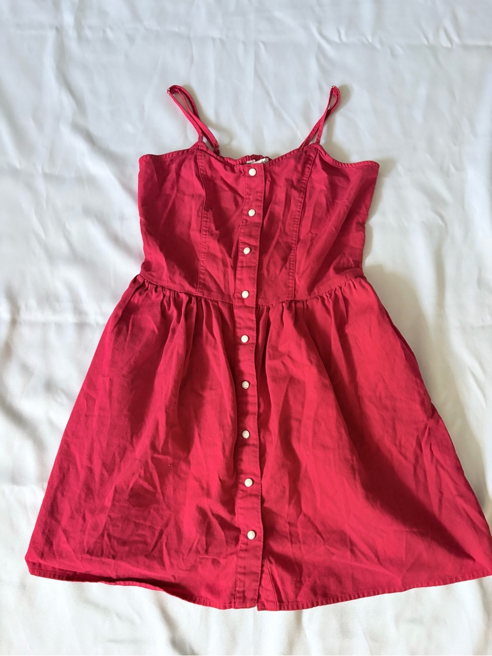 Women’s Wrangler Retro Red Button-Front Sundress